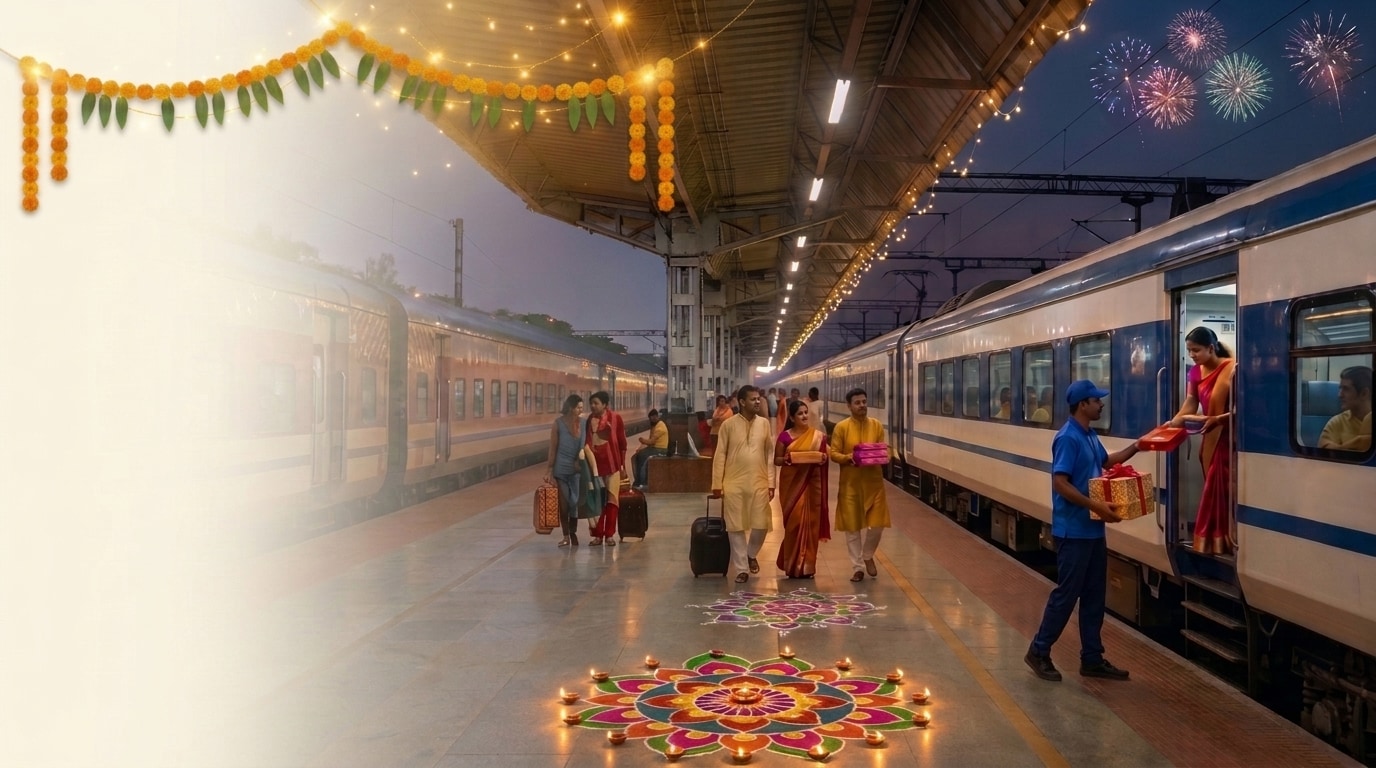 RailQuick Festive Diwali On-Seat Train Delivery