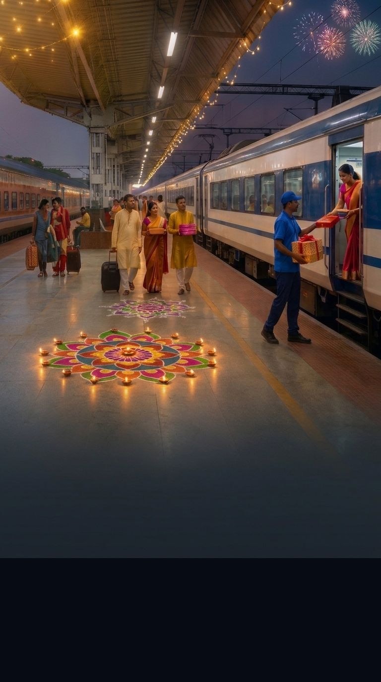 RailQuick Festive Diwali On-Seat Train Delivery